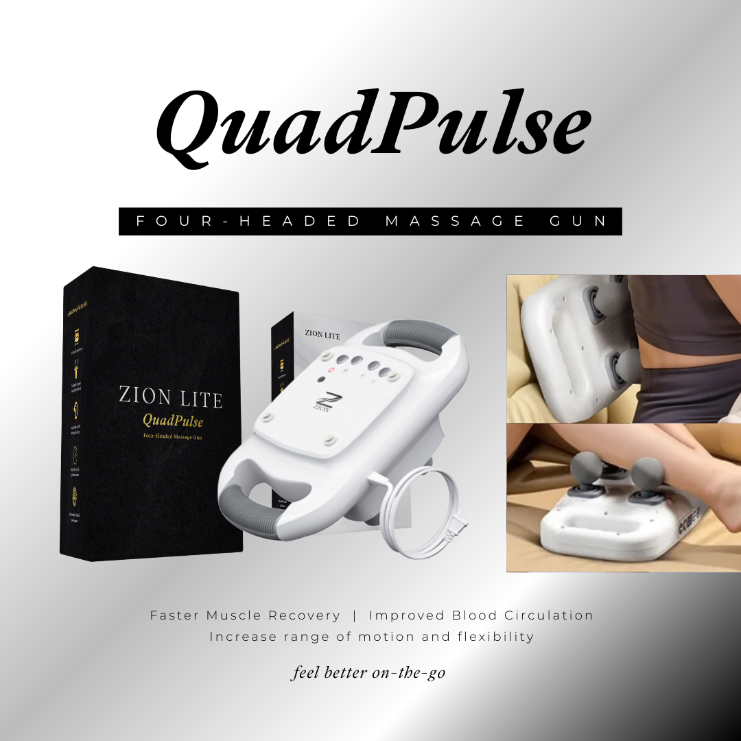 Zion QuadPulse Four-Headed Massage Gun