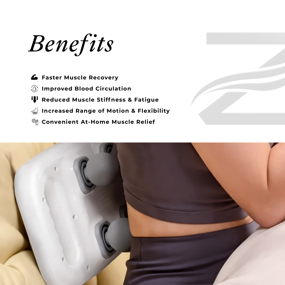 Zion QuadPulse Four-Headed Massage Gun