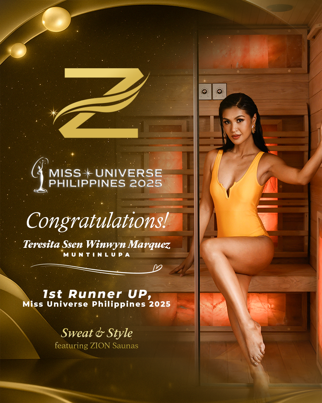 Teresita Ssen Winwyn Marquez Leads Zion Philippines’ “SWEAT & STYLE” Campaign as Miss Zion Philippines 2025